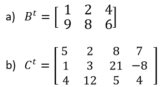 Transpuesta de una matriz - 5