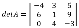 Método de la estrella - Determinante de una matriz - 5