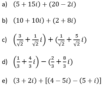 Sumas y restas con números complejos - 8