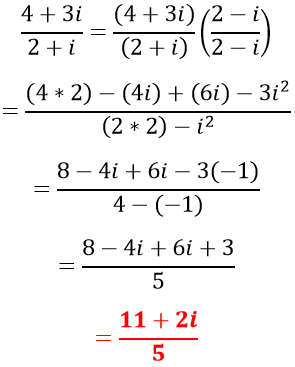 División de números complejos - 5