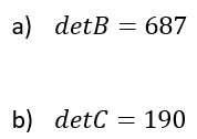 Método de la primera línea - Determinante de una matriz
 - 6