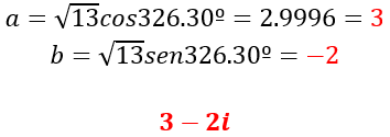 Sumas y restas de números complejos en forma polar - 3