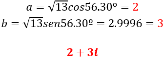 Sumas y restas de números complejos en forma polar - 4